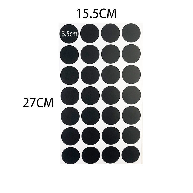 Круглая этикетка может быть повторена. Стираемая круглая наклейка из ПВХ для доски.