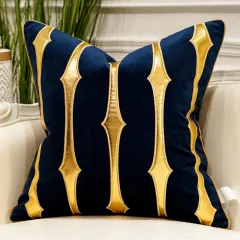 Embroidered Throw Pillow for Modern Light Luxury Sofa - View 1