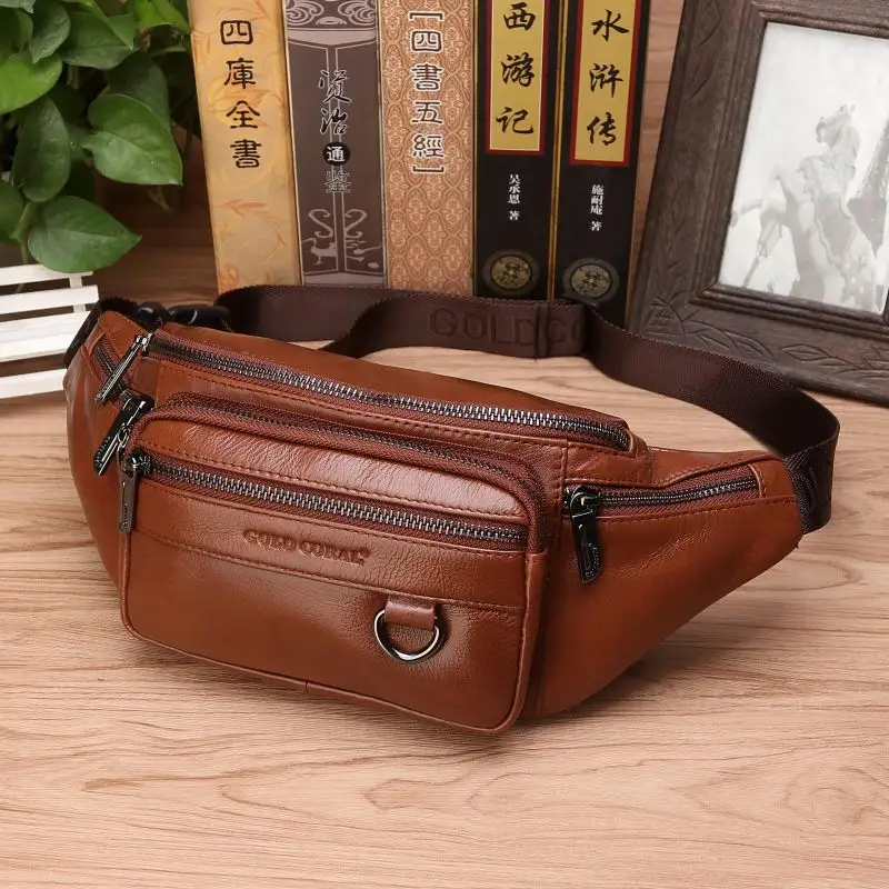 Leather Belt Cash Register Top Layer Cowhide
