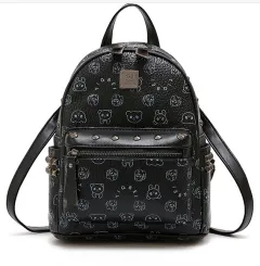 Korean Style College Style Women'S Backpack - Black - View 1
