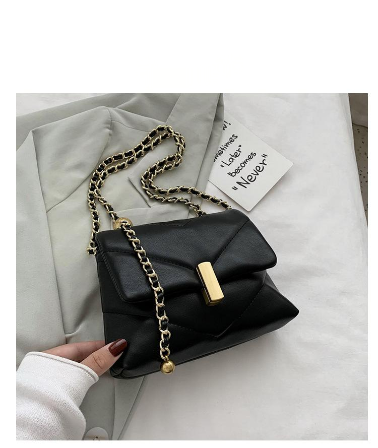 Simple One Shoulder Straddle Bag Black - Shop at LoveMi