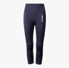 High waisted seven-point pants Seamless, high elastic, dry and breathable yoga pants - Navy Blue - View 1