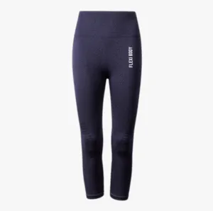 High waisted seven point pants Seamless, high elastic, dry and breathable yoga pants Navy Blue - Shop at LoveMi