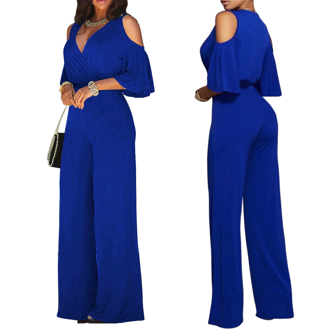 Title 3, Sexy Fashion Loose Wide-Leg Jumpsuit