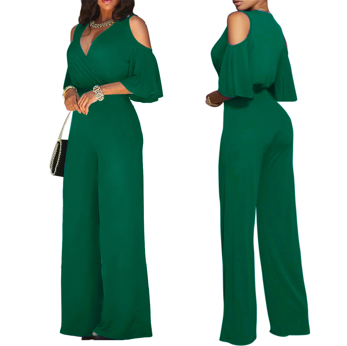 Title 5, Sexy Fashion Loose Wide-Leg Jumpsuit