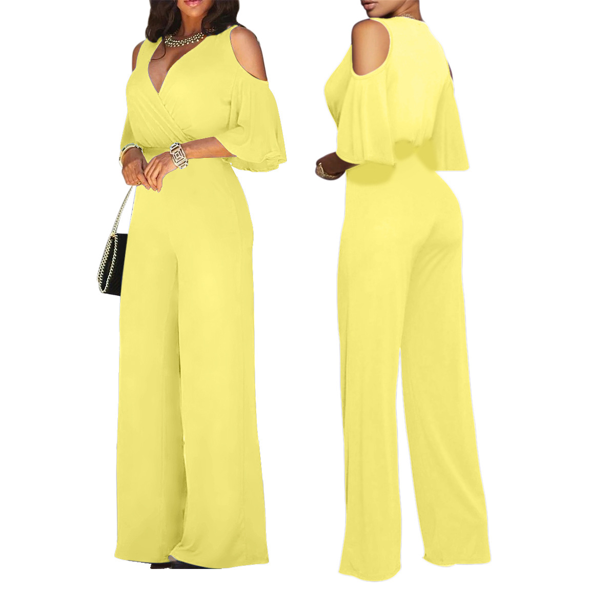 Title 7, Sexy Fashion Loose Wide-Leg Jumpsuit