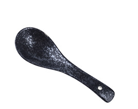 Black spoon