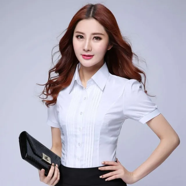 Work Interview Large Size Shirt Summer Short Sleeve White Short Sleeve - Shop at LoveMi