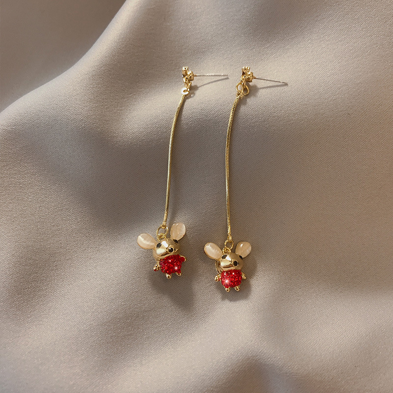 Personality Stud Earrings Long Super Fairy Earrings