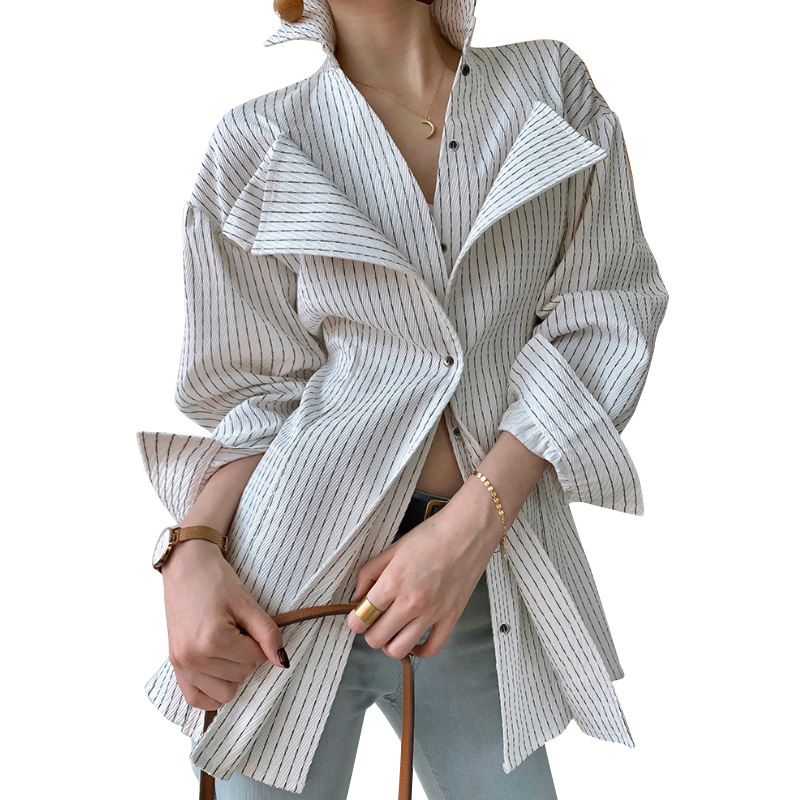  Long Sleeve Fashion Striped Blouse