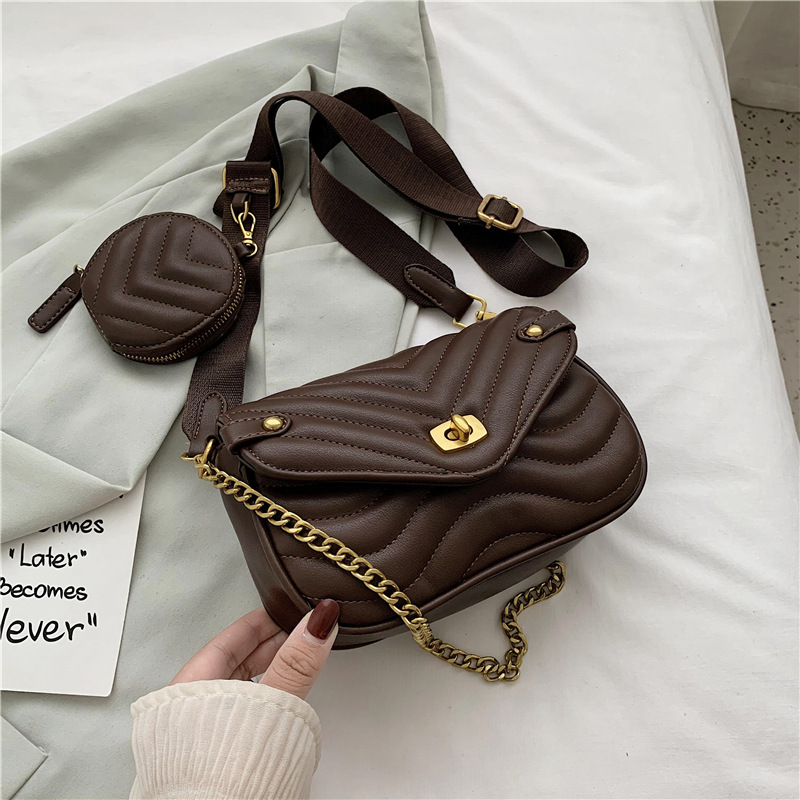 New French Texture Popular Small Bag Coffee - Shop at LoveMi