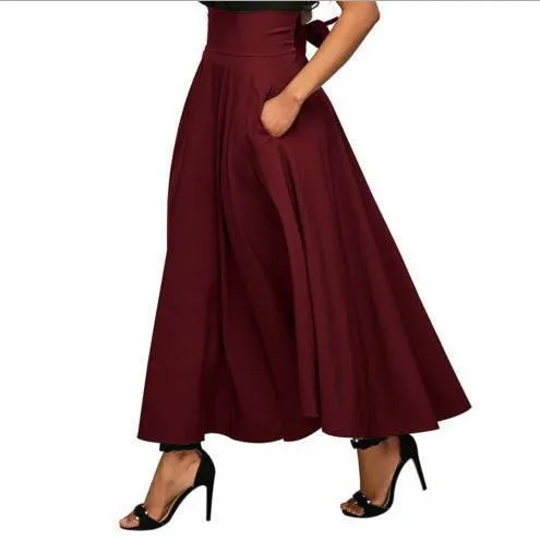 European And American New Style Half Length Skirts Fashion Women Wine Red - Shop at LoveMi