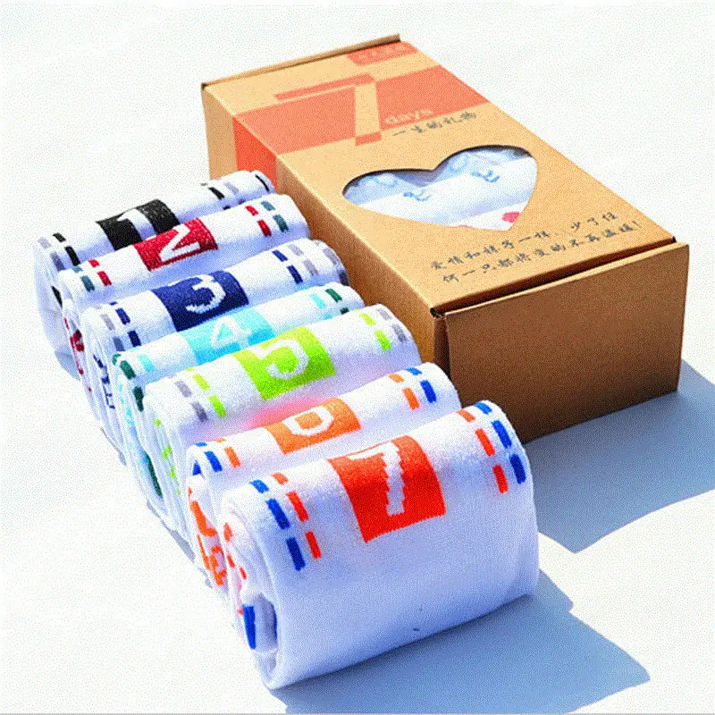 PolyCotton White Socks Star 7 Days