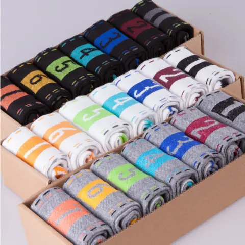 PolyCotton White Socks Star 7 Days