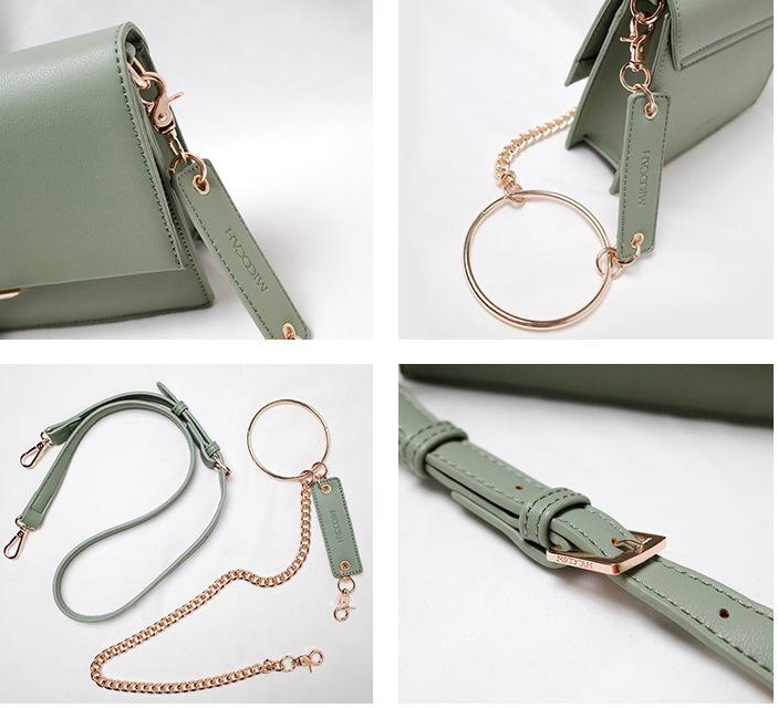 Title 5, Metal Buckle Envelope Bag Single Shoulder Bag M...