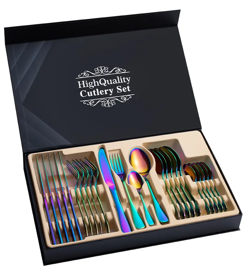 Stainless Steel Cutlery Set 24-Piece Gift Steak