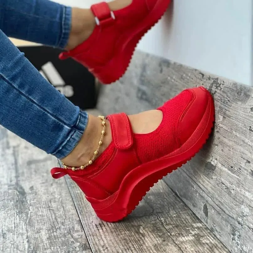 Summer Women Casual Shoes Sneakers - Red