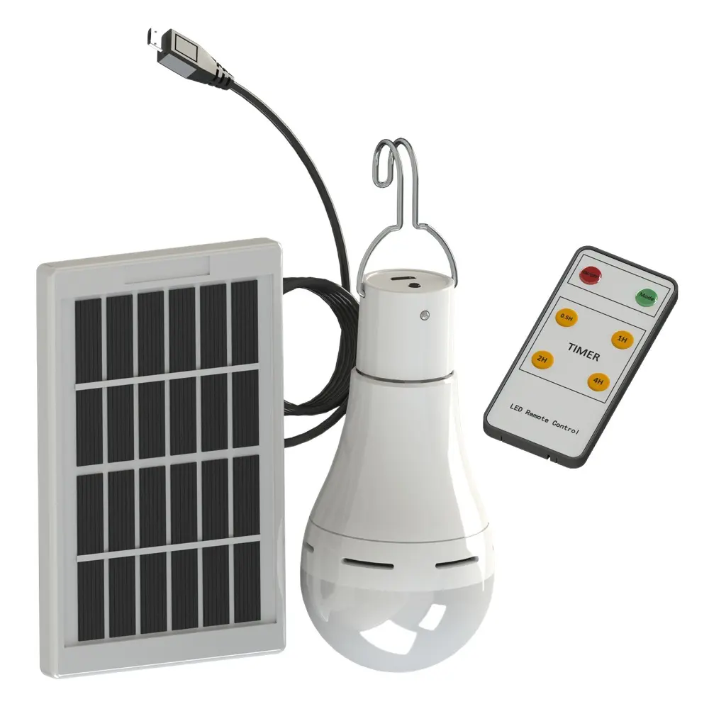 Solar Lights Hook Night Camp Round Bulb Garden Christmas