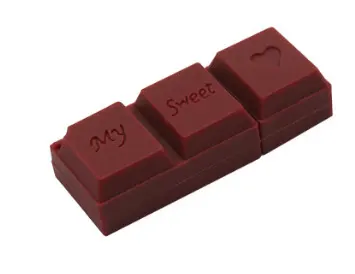 Cartoon PVC Chocolate USB Flash Drive Simulation Dove Couple