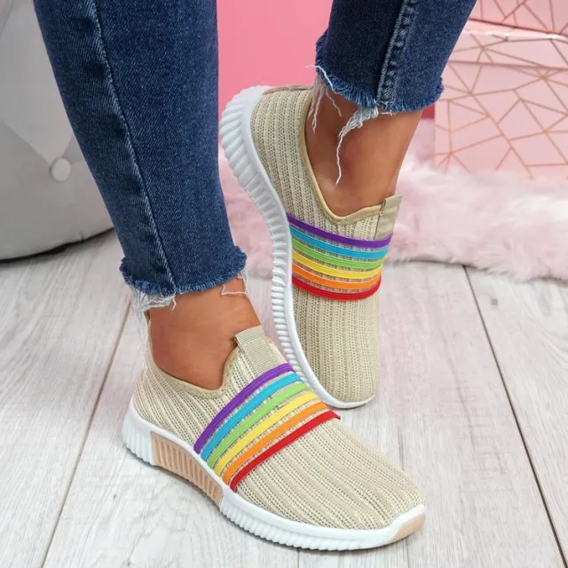 Woven Mesh Old Shoes Breathable Casual Sports Shoes Women'S Plus Size Women'S Shoes Khaki - Shop at LoveMi