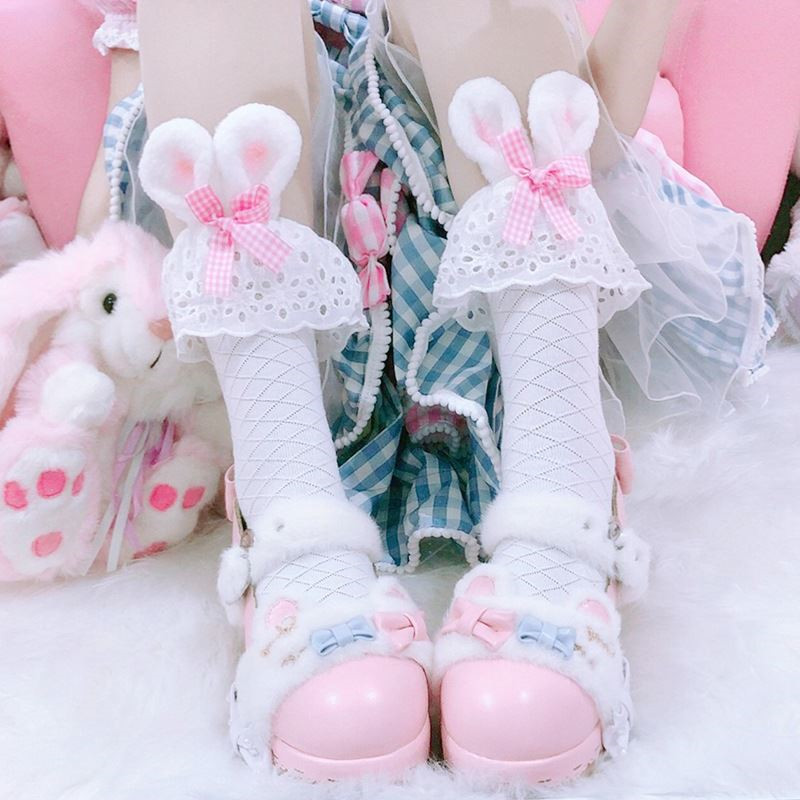 Title 1, Socks Cute Three-dimensional Bunny Ears Socks