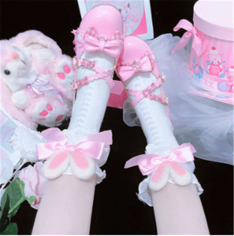 Title 3, Socks Cute Three-dimensional Bunny Ears Socks