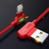 Double-Sided Elbow Mobile Gaming Charging Cable with LED Light - 第 6/6 張圖片