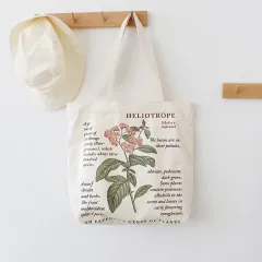 Retro Literary Canvas Bag Womens Shoulder Bag Fashion Cotton Letter - View 1