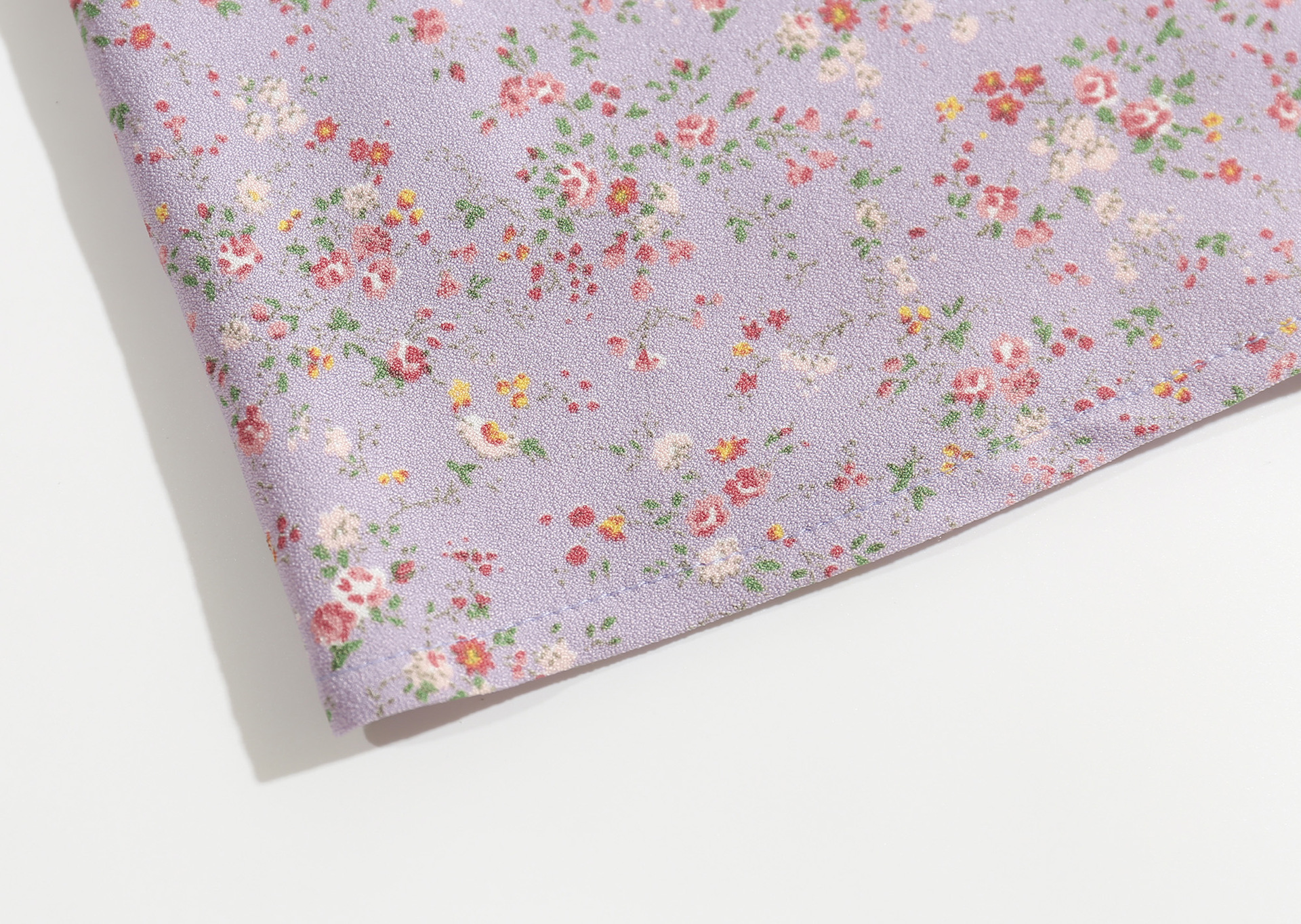 Korean Style High Waist, Long Legs, Purple Bottom Floral Slit Skirt, Short Skirt