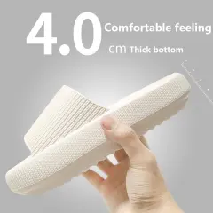 Soft Home Couple Slippers - White - View 1