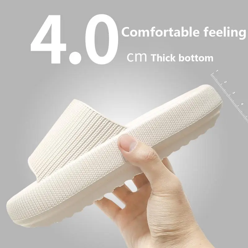 Soft Home Couple Slippers - White