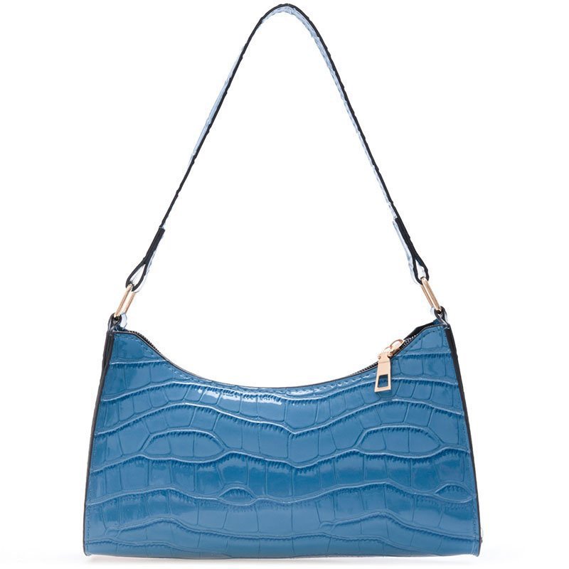 Women's Underarm Bag Solid Color Shiny Stone Pattern Single Shoulder Bag Fashion Small  Bag