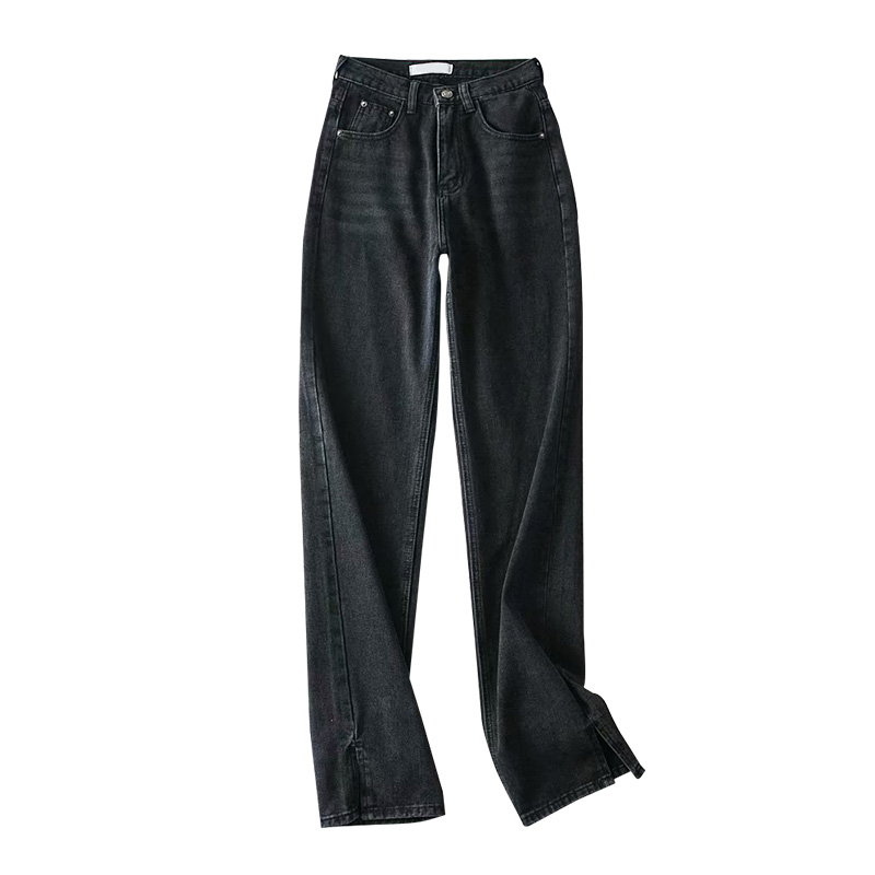 Title 2, Slimming Wide Leg Mopping Pants With Slits