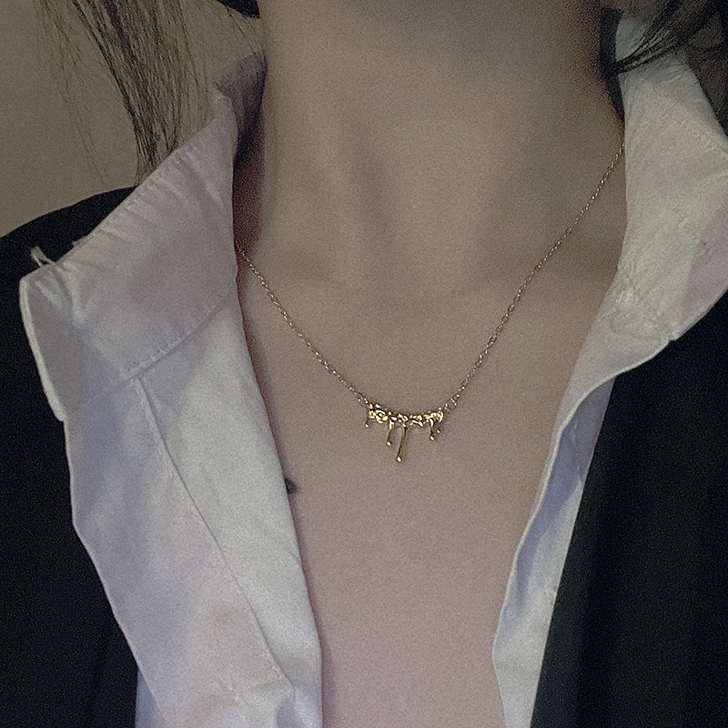 Necklace Vintage Gold Design Niche French Lava Jewelry