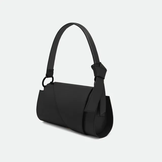 BagUnderarm Bag This Year'S Niche Design New Fashion Simple Personality Flap Bow Shoulder Handbag Black - Shop at LoveMi