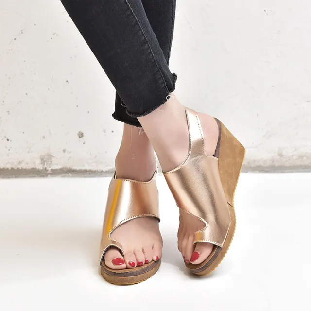 Women'S Plus Size Light Soled Sandals Gold - Shop at LoveMi