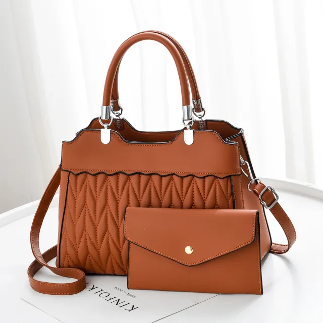 New Embroidery Thread Letters Fashion Picture Mother Bag Shoulder Messenger Bag Yellow - Shop at LoveMi