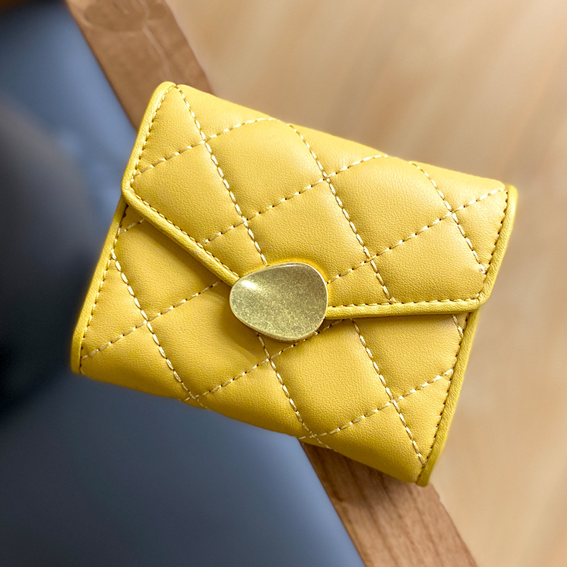 Card Bag Large capacity Multi card Slot Anti theft Swipe Yellow - Shop at LoveMi