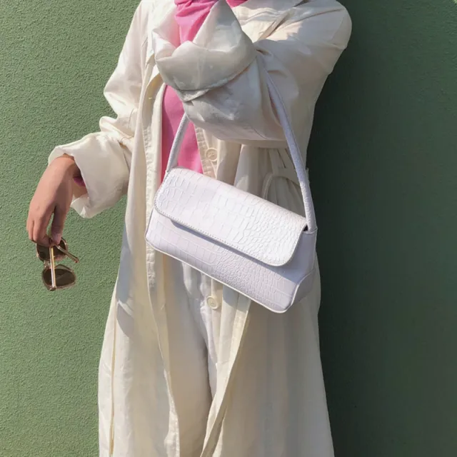 Underarm Bag Shoulder Bag Simple Handbag White - Shop at LoveMi