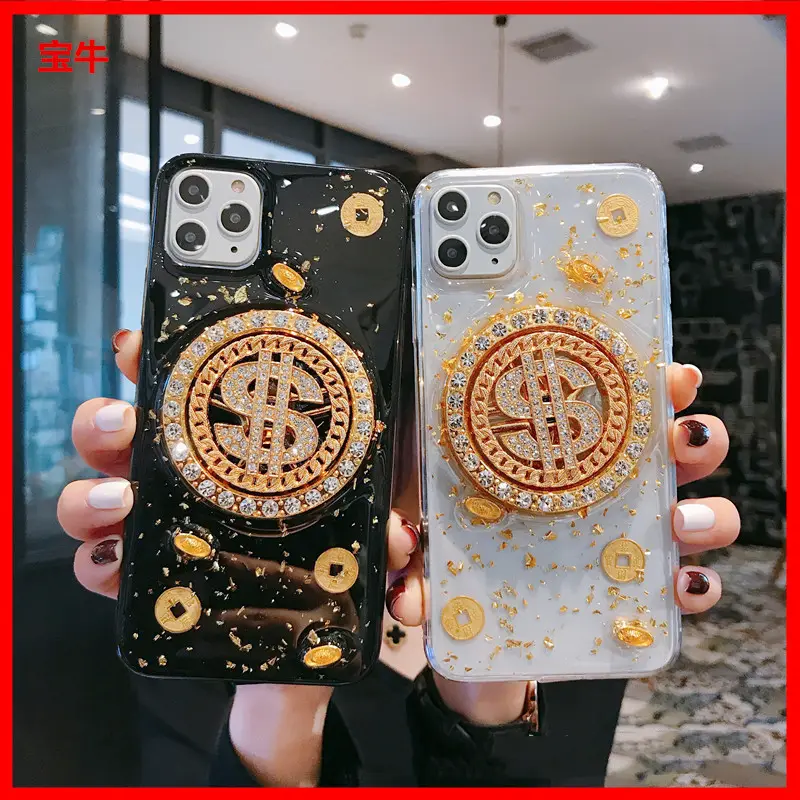 3D Diamond Dollar Turnplate Phone Case Luxury