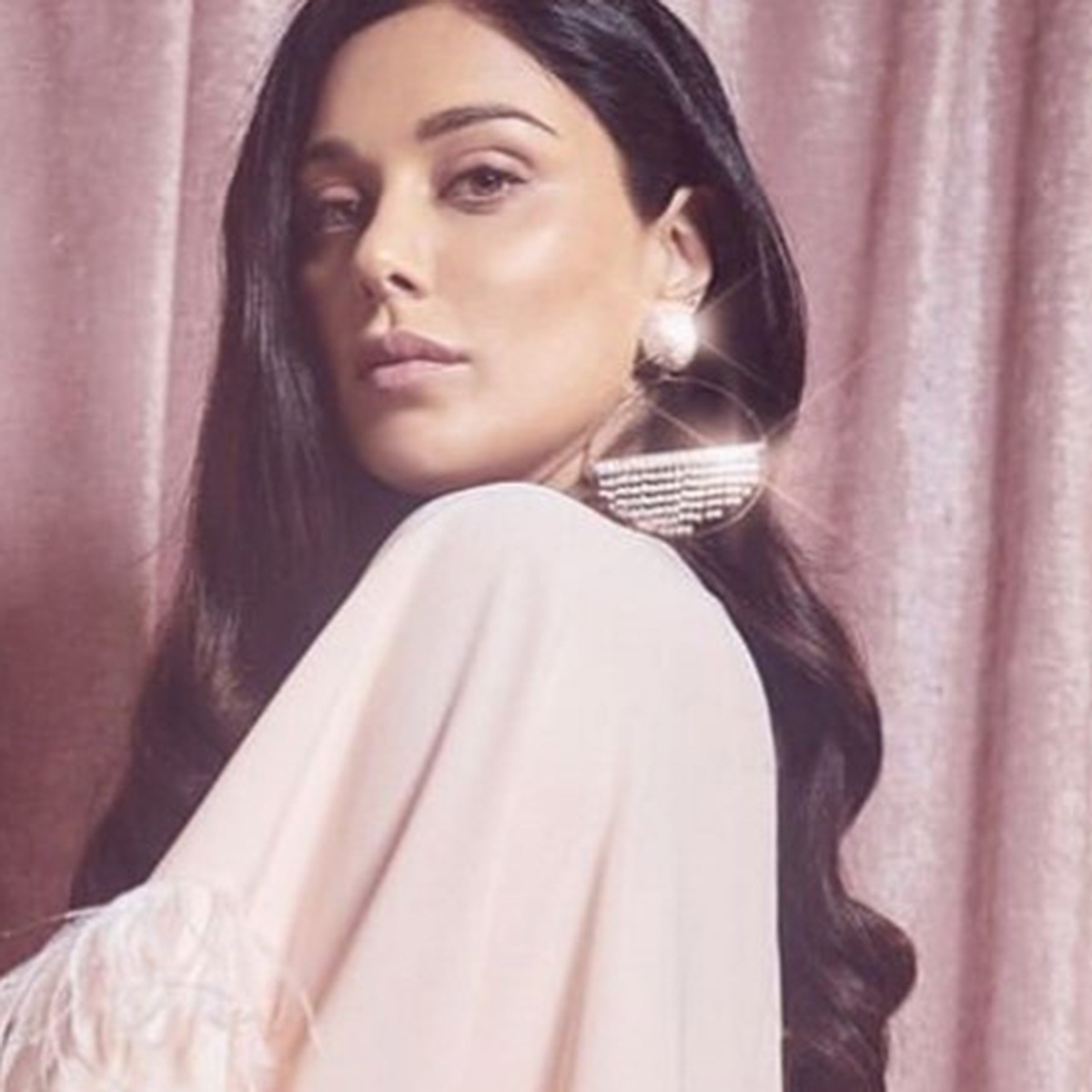 Round Alloy Earrings, Half Hollow, Half Diamond-set, Rhinestone Earrings