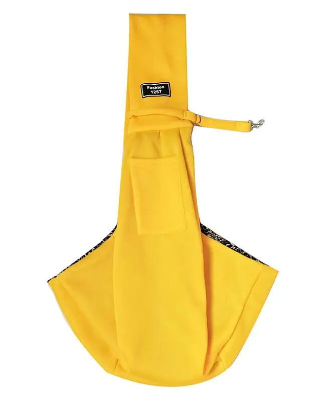 Pet Backpack Dog Bag Go Out Portable Kangaroo Bag Shoulder Diagonal Light Breathable Pet Bag - Yellow