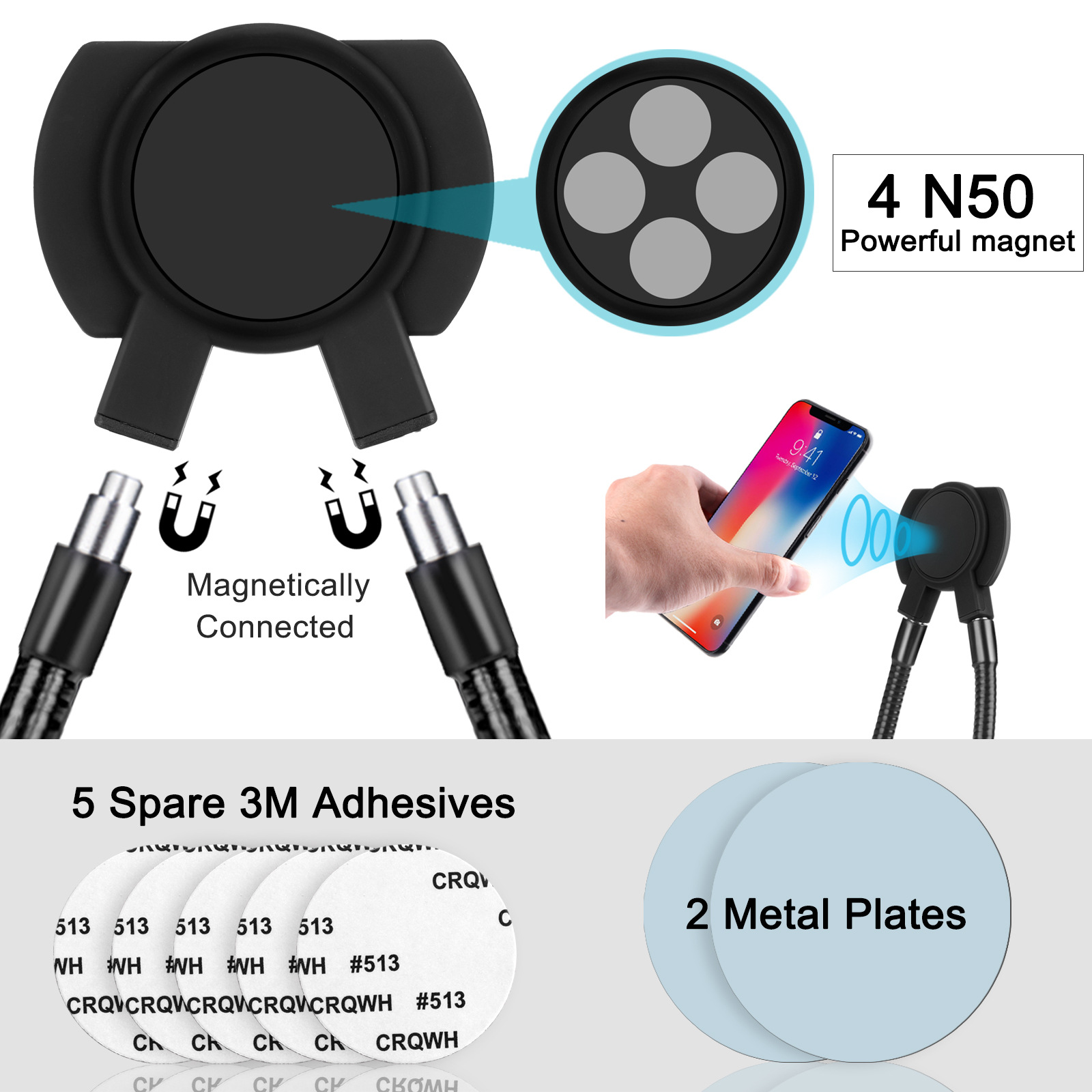 Phone Holder Mobile Phone Mount Stand Universal Lazy Bracket Hanging - Image 2