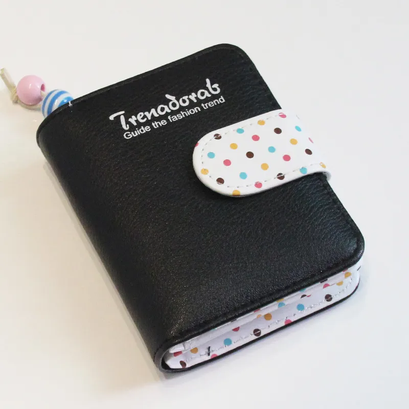 Girls Mini Coin Purse Clutch Cartoon Bag - Black