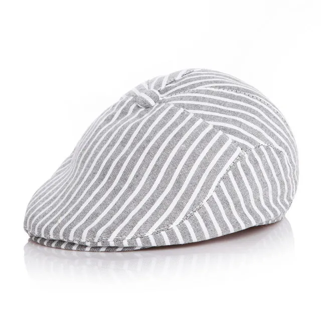 Sun Hat Spring Autumn And Winter Woolen Baby Striped Grey - Shop at LoveMi