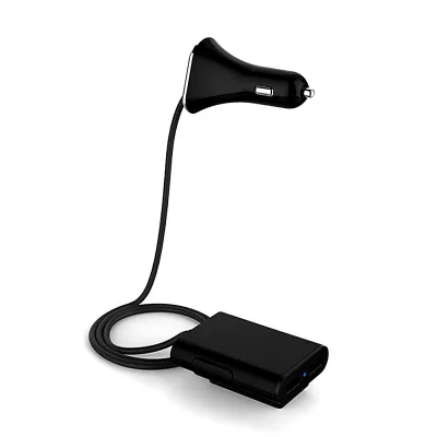 4-Port Usb Car Charger 6.8A Car Cigarette Lighter One With Two Car Charger