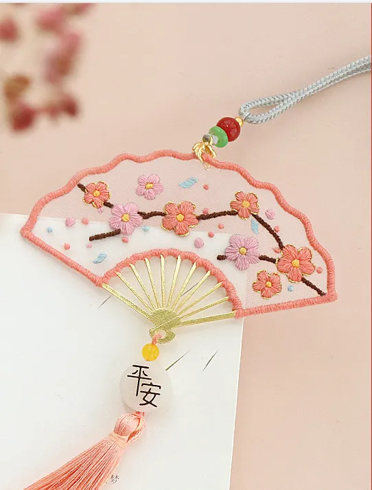 Hand Embroidered Safe Charm DIY Bookmark N - Shop at LoveMi