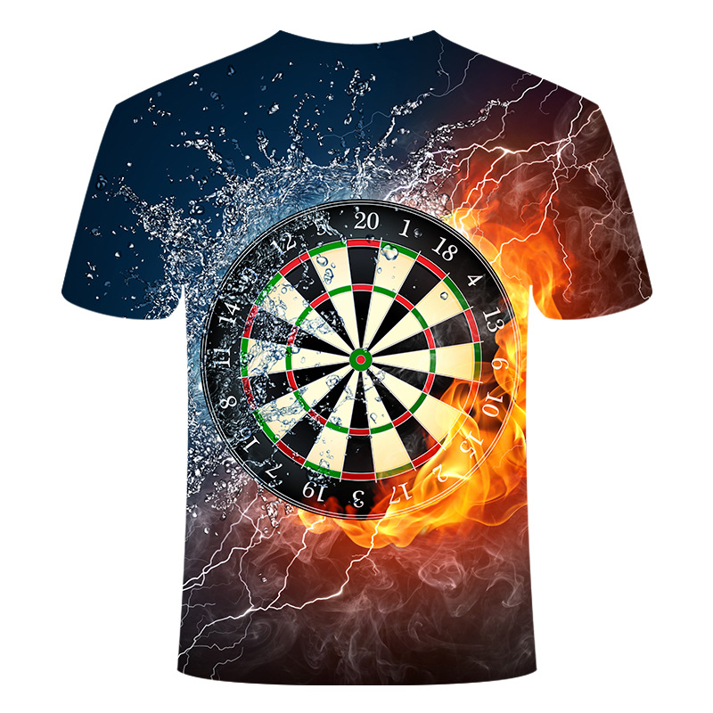 Bloody Darts Printing Foreign Trade Men'S Short-Sleeved T-Shirt Men'S Trend Short