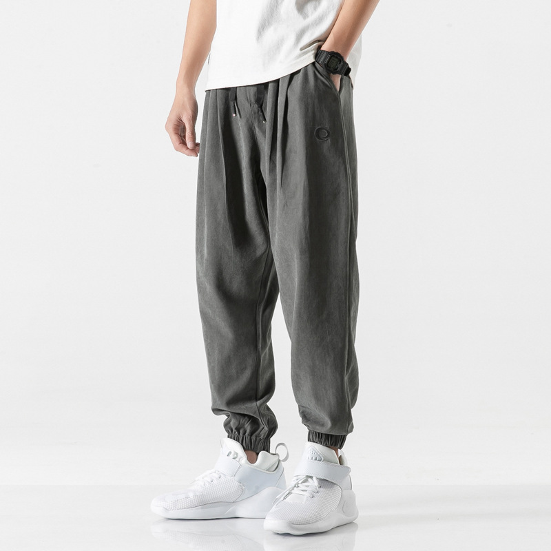 Pants Men's Straight Leg Casual Trousers Loose Sports Overalls