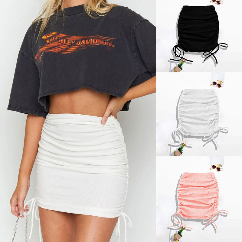 Hip Packed Short Skirt Anti Glare Tight Sexy Short Skirt